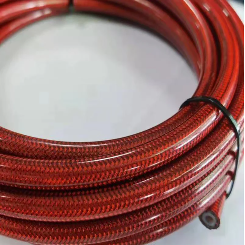 AN3 1M Stainless Steel Braided Motorcycle Hydraulic Brake Hose Nylon Clutch Oil E Dirt Bike Modification Pipe_voghion.com