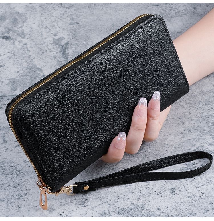 Neue Clutch im koreanischen Stil für Damen mit langem Reißverschluss, multifunktionale, allumfassende Geldbörse mit großer Kapazität_voghion.com
