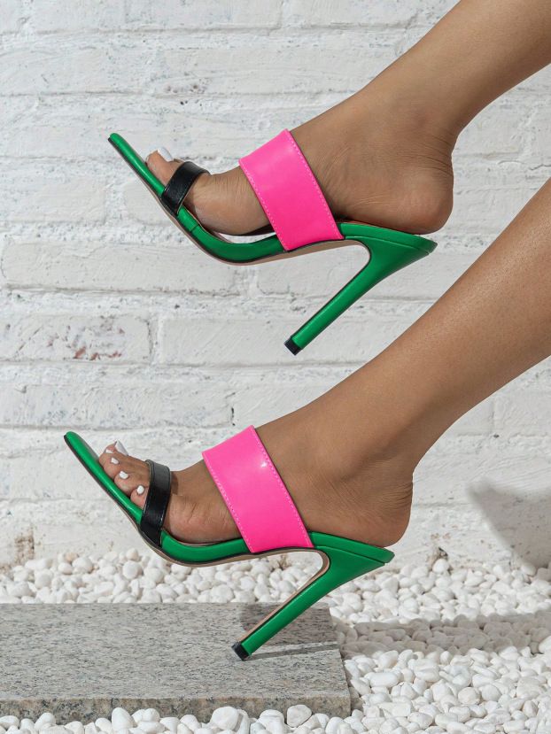 Women's Pointed Open-toe High-heeled Sandals_voghion.com