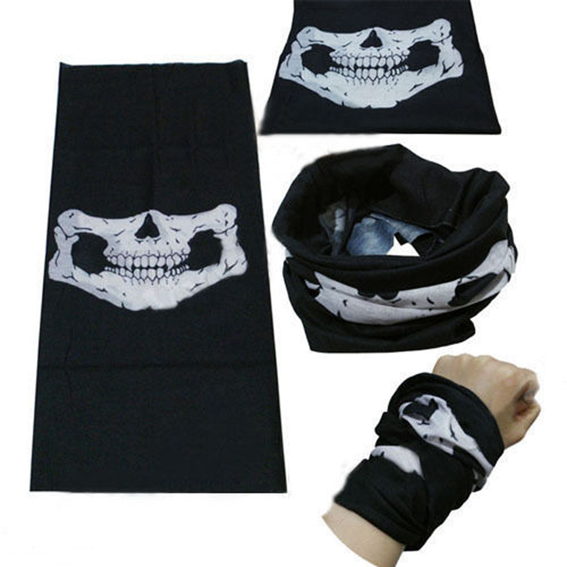 Kaou Cool Multi-Use Skull Bike Motorcycle Cycling Neck Warmer Ski Outdoor Face Mask_voghion.com