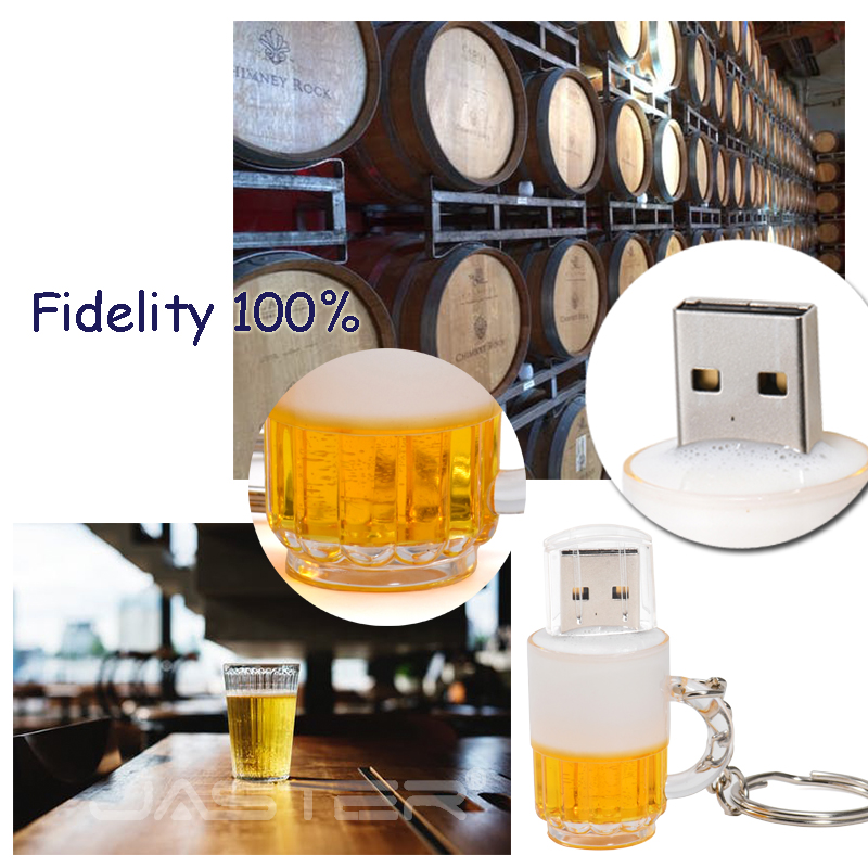 SHANDIAN Beer Keyshain Drive 32GB 16GB 8GB 4GB USB 2.0 Flash Memory Card U Stick_voghion.com