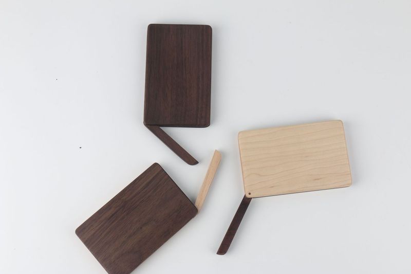 New Wooden Black Walnut Portable Holder Multifunctional High-end Business Gift Card Storage Box_voghion.com