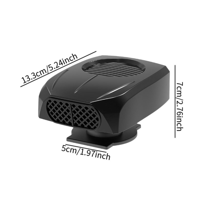 Chauffage portable 12/24 V pour décoration intérieure de voiture, sèche-pare-brise_voghion.com