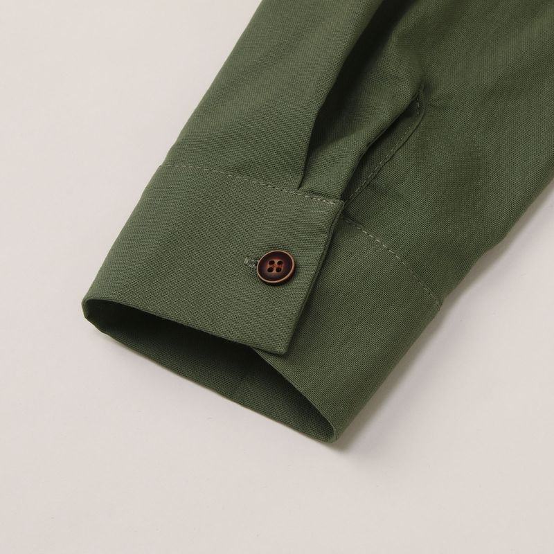 Túnica musulmana de estilo árabe, sencilla, de algodón y lino, larga, con cuello alto y botones para hombre._voghion.com