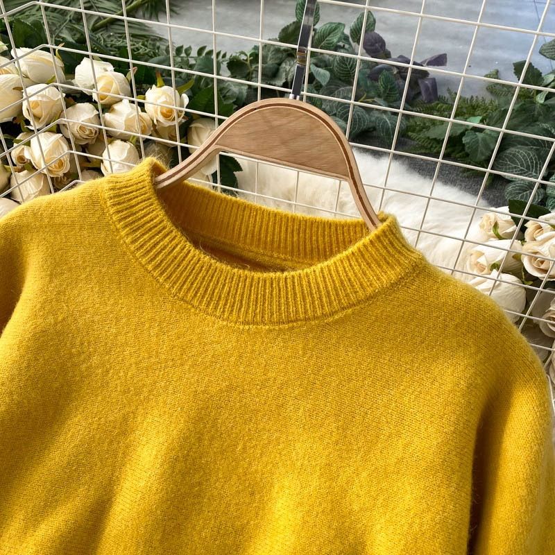 Ensemble robe en tricot à manches chauve-souris surdimensionnées – Pull décontracté à manches longues et robe midi (taille unique) – Mélange doux d'acrylique et de nylon_voghion.com