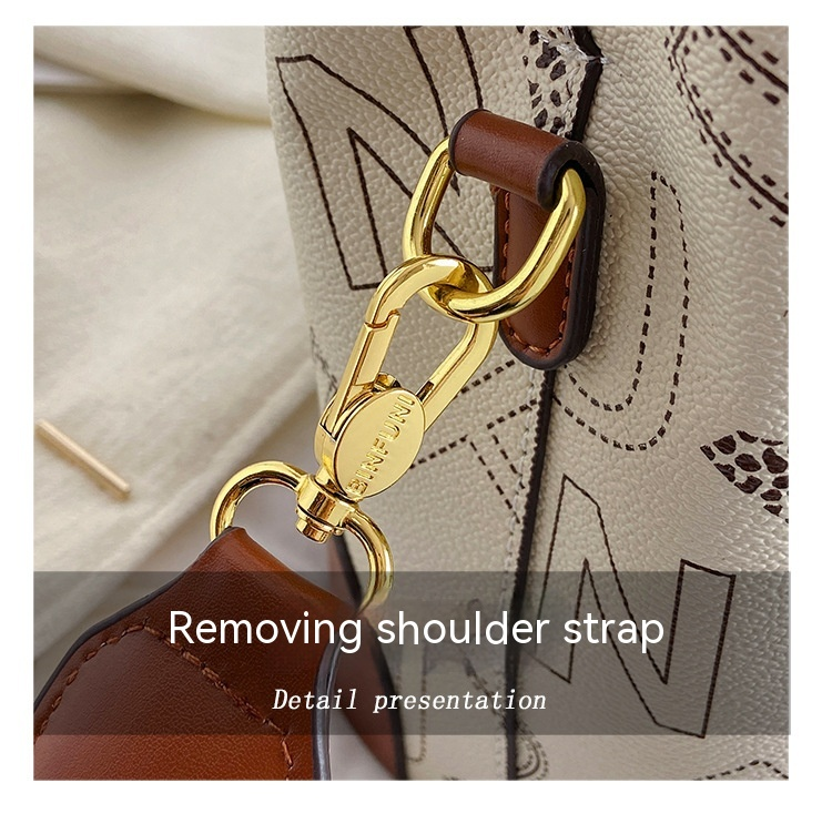 2024 New Good Style Retro Simple Versatile Large Capacity One Shoulder Crossbody Bag Casual Handbag Water Bucket Bag for Women_voghion.com