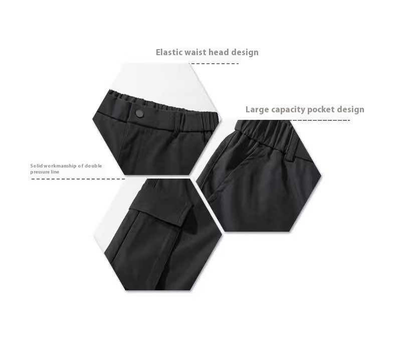 Lässige, gerade geschnittene Sommerhose für Arbeit, wasserdicht, winddicht, für den Außenbereich, Fallschirmjägerhose, Herrenstil_voghion.com