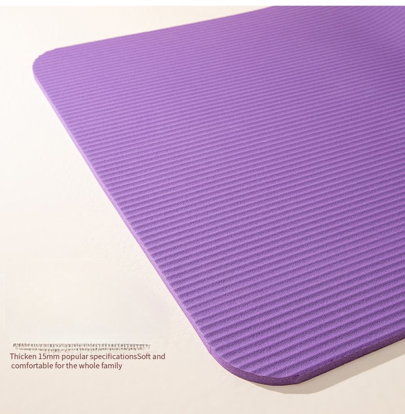 NBR Yoga Wide Thick Dance Fitness Exercise Extra Long 2cm Sleeping Mat_voghion.com