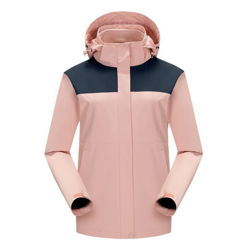 Nuova giacca 3 in 1 da esterno 2024 per uomo e donna, multicolore, abbinata per coppia, cappuccio staccabile, impermeabile_voghion.com