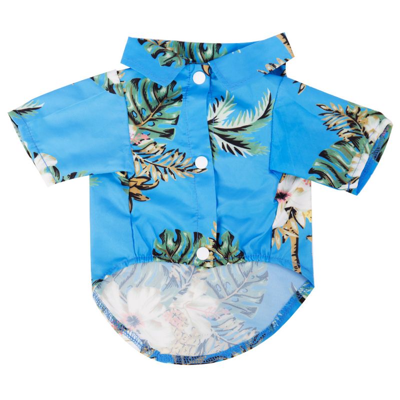 Abbigliamento per cani di piccola e media taglia, camicia hawaiana, gatto Golden Retriever, primavera estate, quattro stagioni, stile spiaggia_voghion.com