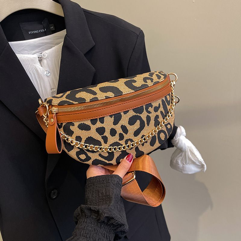 Borsa a tracolla monospalla con stampa leopardata, nuova moda, a quadri, da donna, con tracolla testurizzata_voghion.com