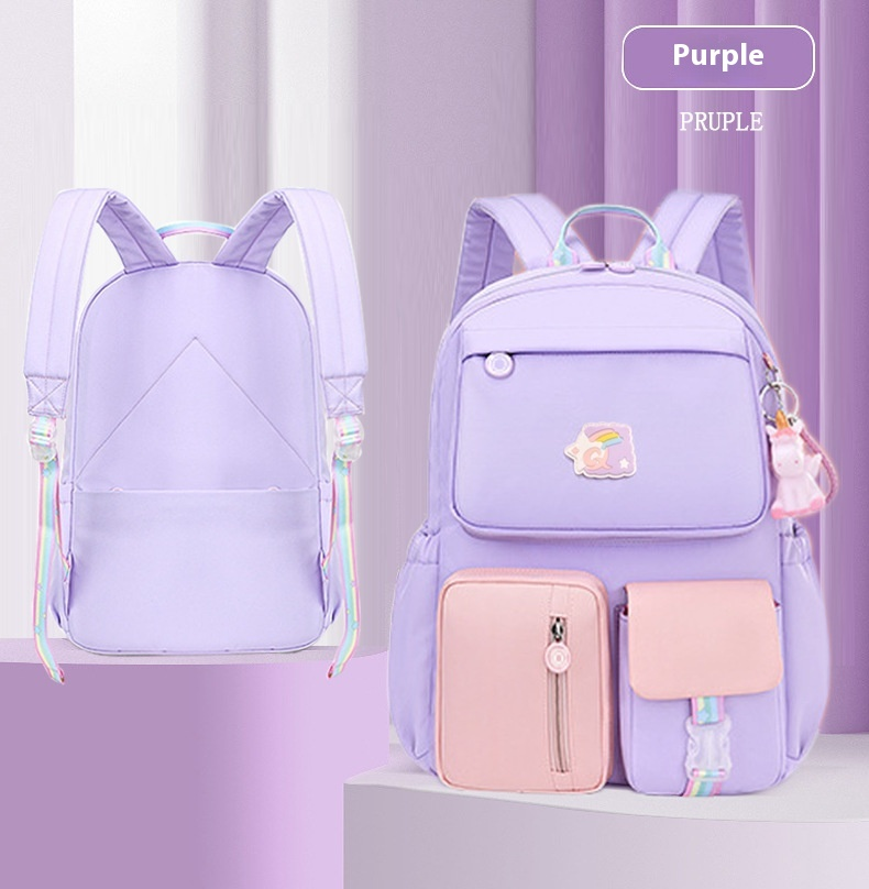 Elementary school girls, backpack boys, refrigerator door side open macaron, lightweight for grades 1-3 to 6_voghion.com