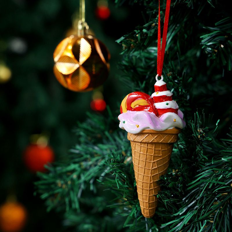 Ice Cream Christmas Tree Ornaments, Home Hanging Decorations With Resin Crafts For Festive Holiday Display_voghion.com