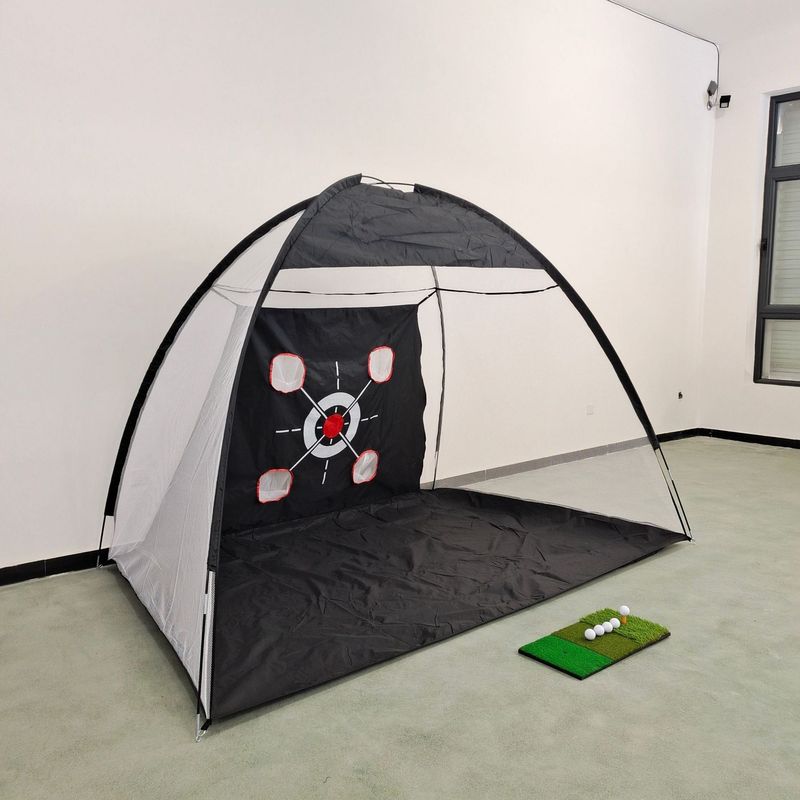 Small Indoor Golf Hitting Portable Chipping Practice Net Set_voghion.com