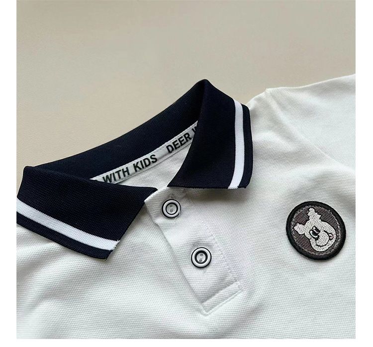 Kid's Clothing Baby college style suits new summer boys kindergarten clothes baby lapel Polo shirts fashionable two-piece suits_voghion.com