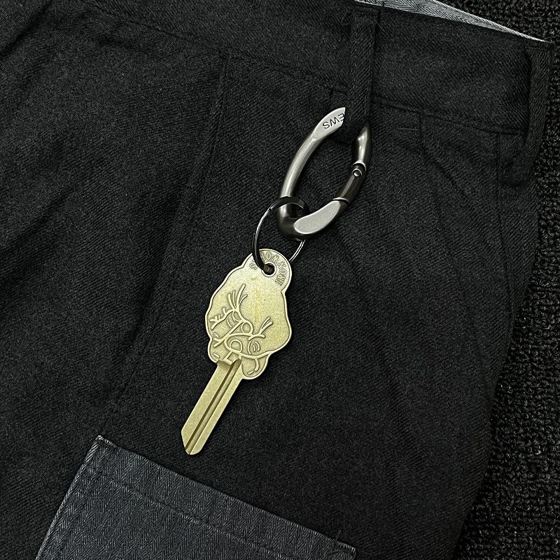 Portachiavi in metallo opaco di alta qualità con gancio a molla - Portachiavi in lega di zinco resistente in stile cubano per chiavi, zaini e accessori_voghion.com