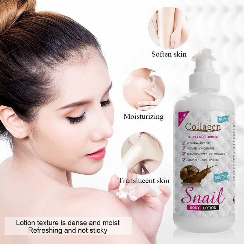 Leche de Hueso de Caracol con Colágeno Ilumina, Hidrata, Suaviza e Hidrata la Crema Corporal_voghion.com