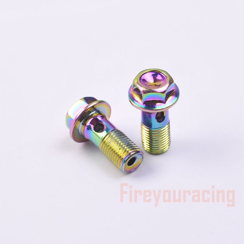 Fireyouracing Motorcycle Brake Hose Hydraulic Clutch Pump Master Cyder Banjo Screw Oil Output Bolts Nuts M10 Colorfuls_voghion.com