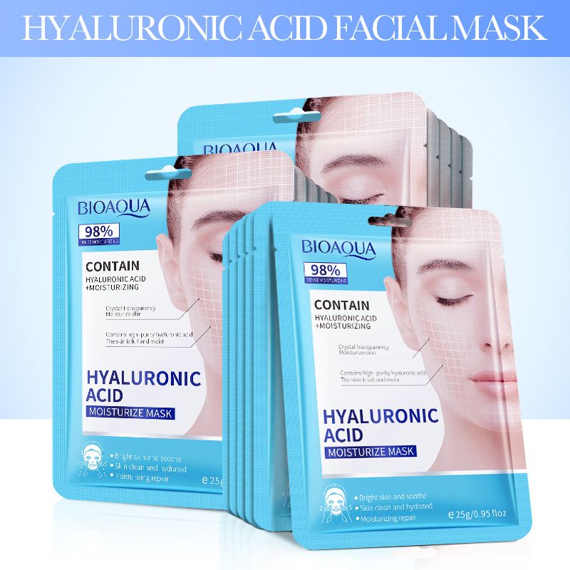 BIOAOUA Hyaluronic Acid Moisturizing, Brightening And Moisturizing Facial Mask Skin Care Product_voghion.com