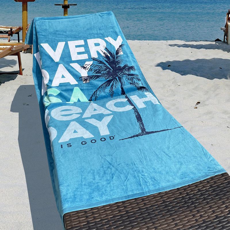 Asciugamano da spiaggia extra spesso, 100% cotone, oversize, con stampa a tintura reattiva (finiture in velluto ultra morbido, asciugatura rapida, resistente alla sabbia)_voghion.com