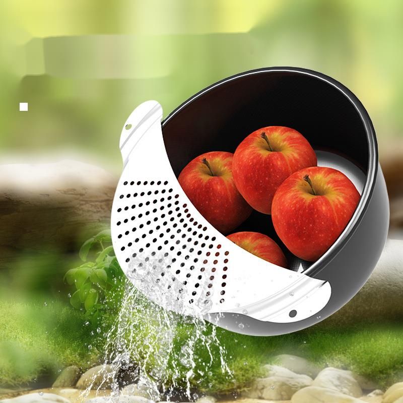 Neues praktisches Obst- und Abtropfgestell, Rückstandsabscheider, Wasser- und Gemüsewaschfilter, Küchenhilfswerkzeug_voghion.com