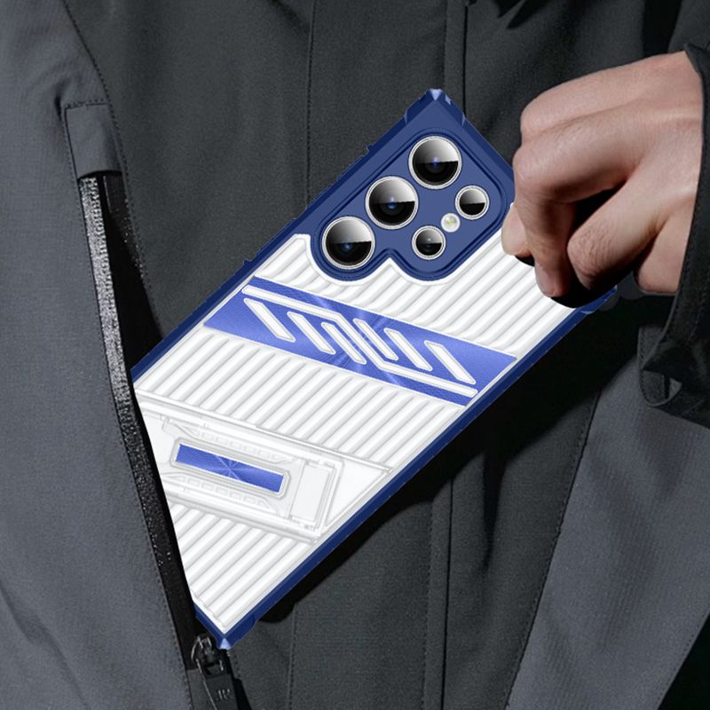 Stoßfestes Rüstungsgehäuse Galaxy S25 S24 S23 Ultra Plus FE Kickstand-Hüllen für Samsung A56 A36 Telefonzubehör_voghion.com