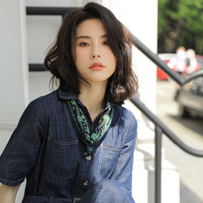 Französischer Stil Maulbeerseide Paisley Hals Damen Kleiner Diamant Schal Haarband_voghion.com