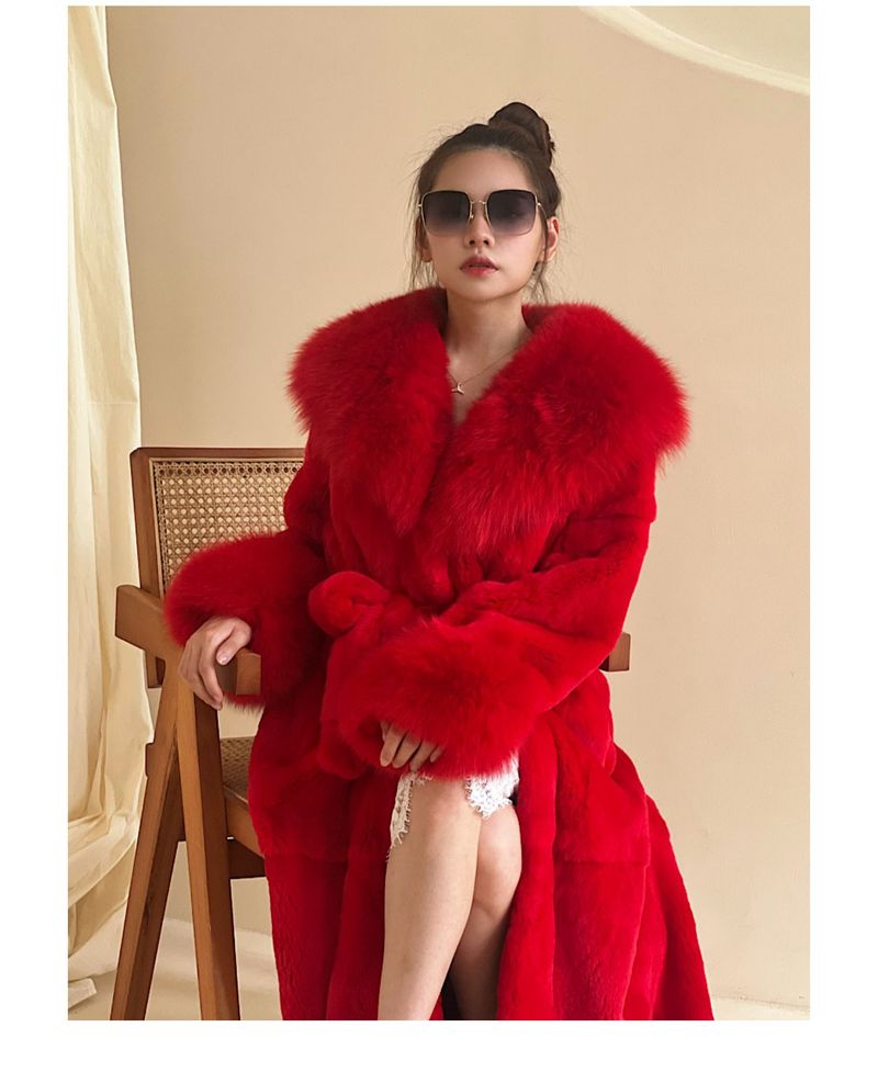 Abbigliamento da donna Autunno e inverno Grande collo di pelliccia Moda cappotto di pelliccia Donna media lunghezza ispessito temperamento sciolto cappotto casual_voghion.com