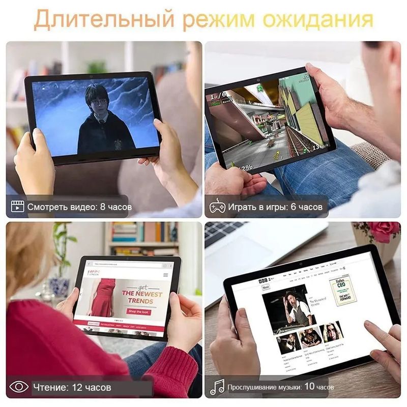 10.1 Inch 4G Dual SIM Tablet With Android OS, 500GB Storage, GPS & IPS Screen For Study & Work_voghion.com