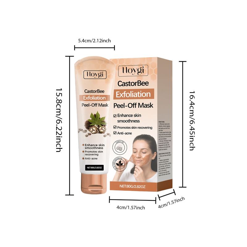 HOYGI Sanftes Peeling, feuchtigkeitsspendend, nährend, reinigend, tägliche Pflege, Peel-off-Maske_voghion.com