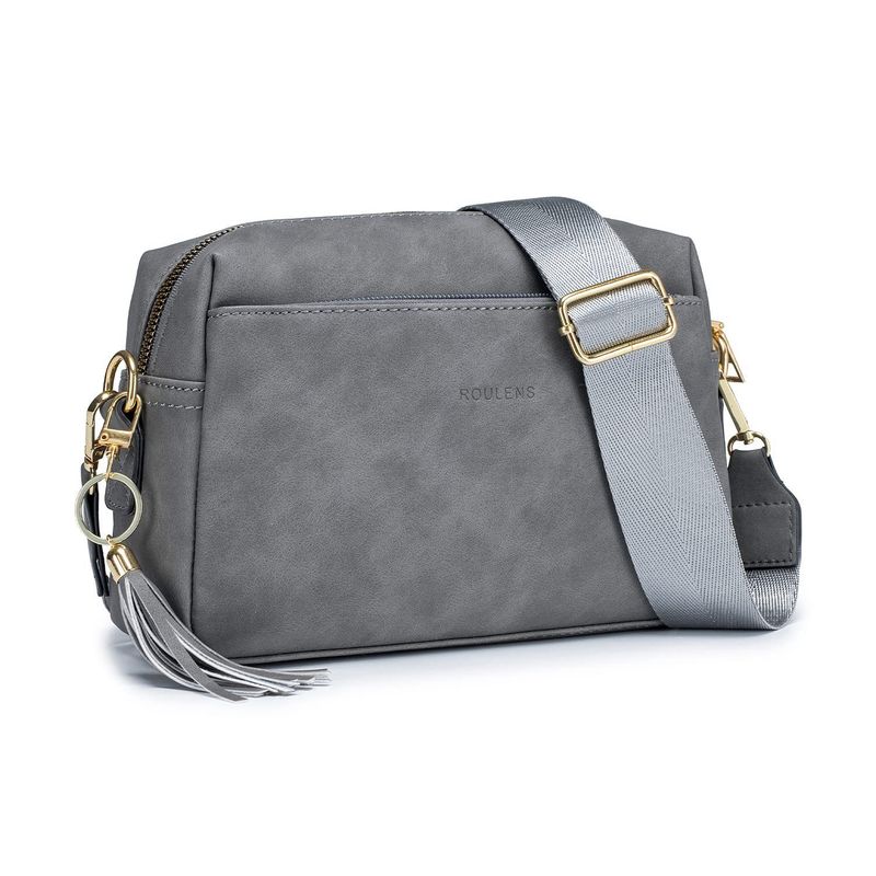 Andralyn Women's Fashion European and American Retro Tassel Small Bag with Multiple Compartments Single Shoulder Oblique Strap Wide Shoulder Bag_voghion.com