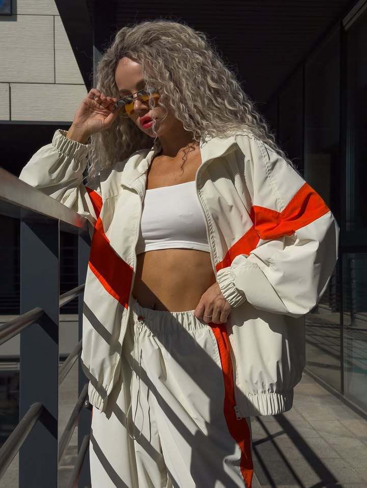 Lässiges Streetwear-Set mit langärmligem Farbblock-Hoodie und Hose für Damen – trendiges zweiteiliges Outfit für den Herbst_voghion.com