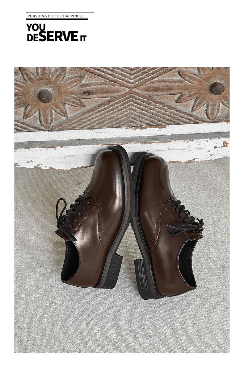 ShoeVault, scarpe casual in pelle stile britannico, con punta quadrata, foderate in pile invernale, per uomo e donna, con rialzo in altezza_voghion.com