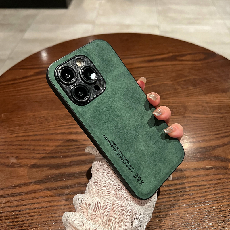 Luxus Auto Magnetische Leder Textur Hülle für iPhone 14 13 12 11 Pro Max 14Plus XR XS X 7 8 Weiche Silikon Stoßstange stoßfeste Abdeckung_voghion.com