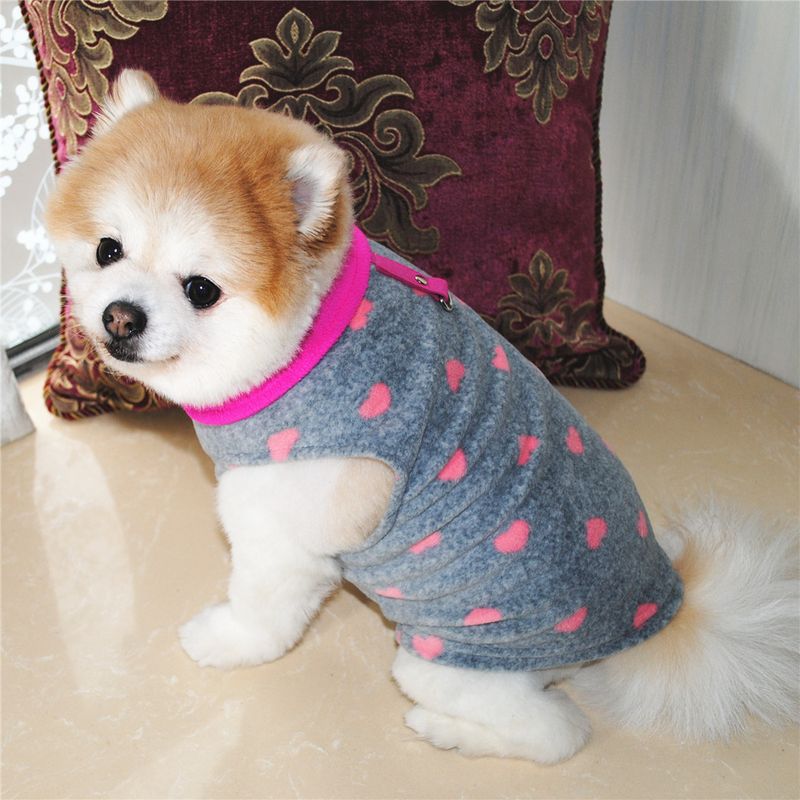 Abbigliamento per animali domestici diretto dalla fabbrica, per cani, autunno e inverno, in pile polare, fibbia di trazione, 27 colori brevettati, saranno oggetto di indagine_voghion.com