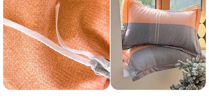 High-End Thickened Full Brushed Four-Piece Set 100% Pure Cotton Bed Sheet Duvet Cover Spring And Autumn Four Seasons_voghion.com