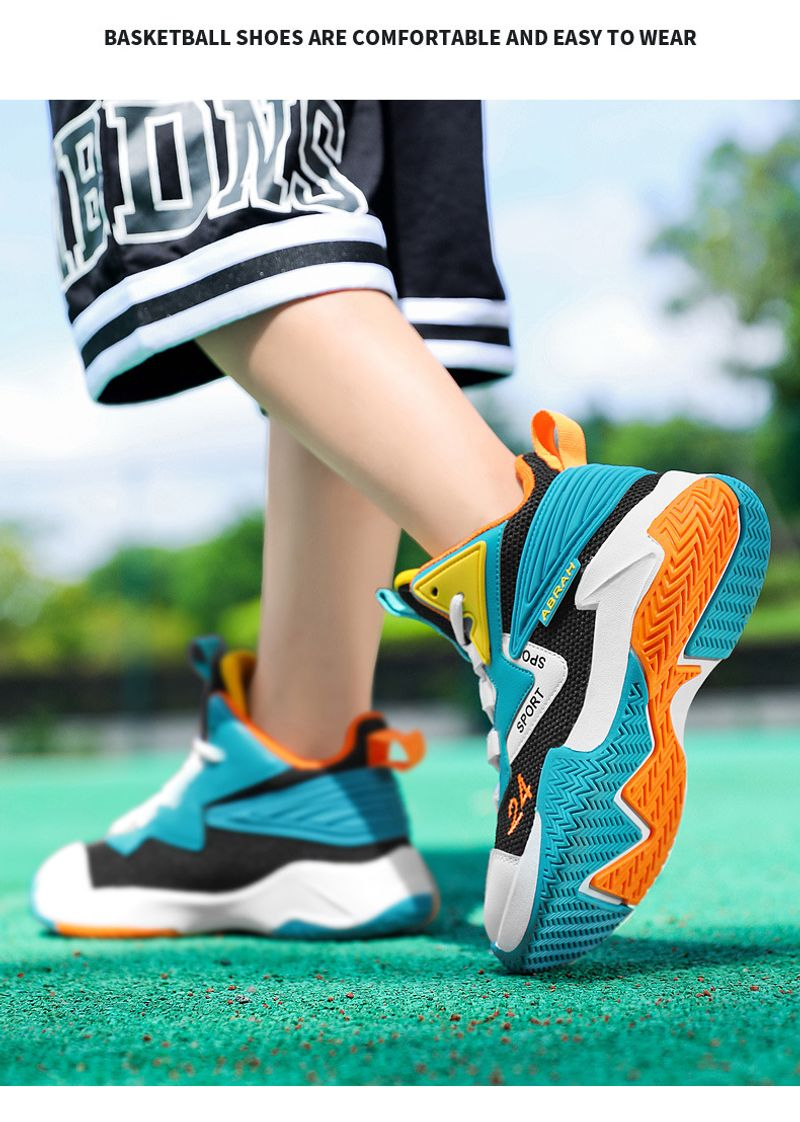 Boys' Sneakers Kids' Student Basketball Shoes_voghion.com