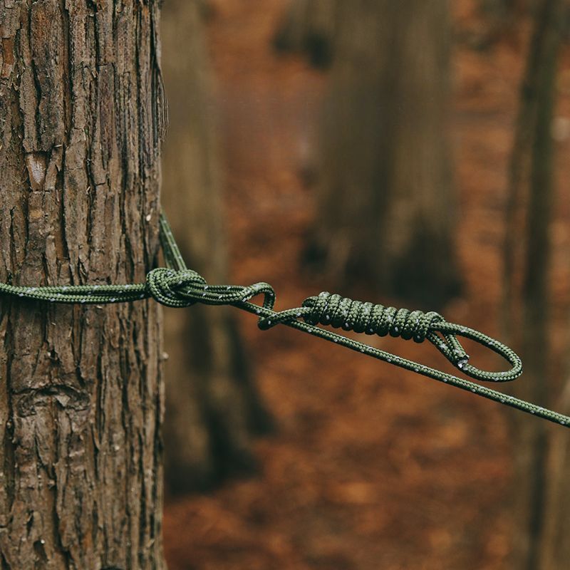 Tenda da campeggio riflettente notturna antivento ispessita da 6 mm per esterni, con tettuccio fisso e corda per appendere gli stendibiancheria_voghion.com