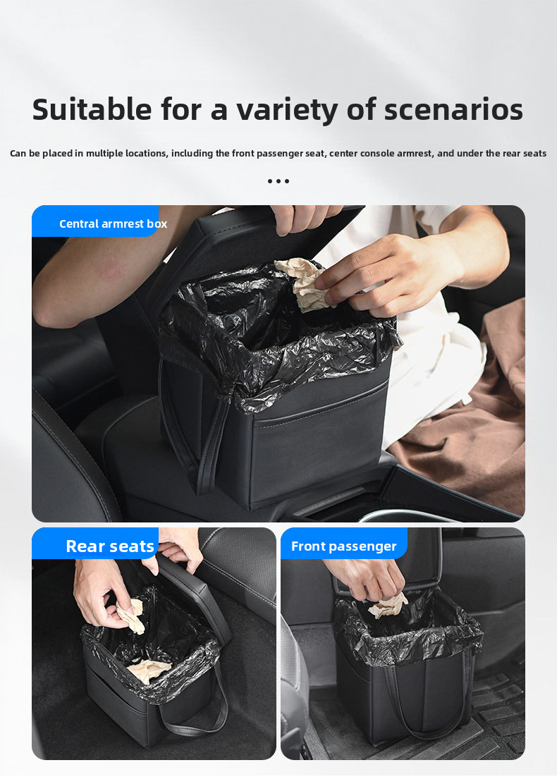 Foldable Multi-Function Leather Car Rear Tail Compartment Organizing Storage Box_voghion.com