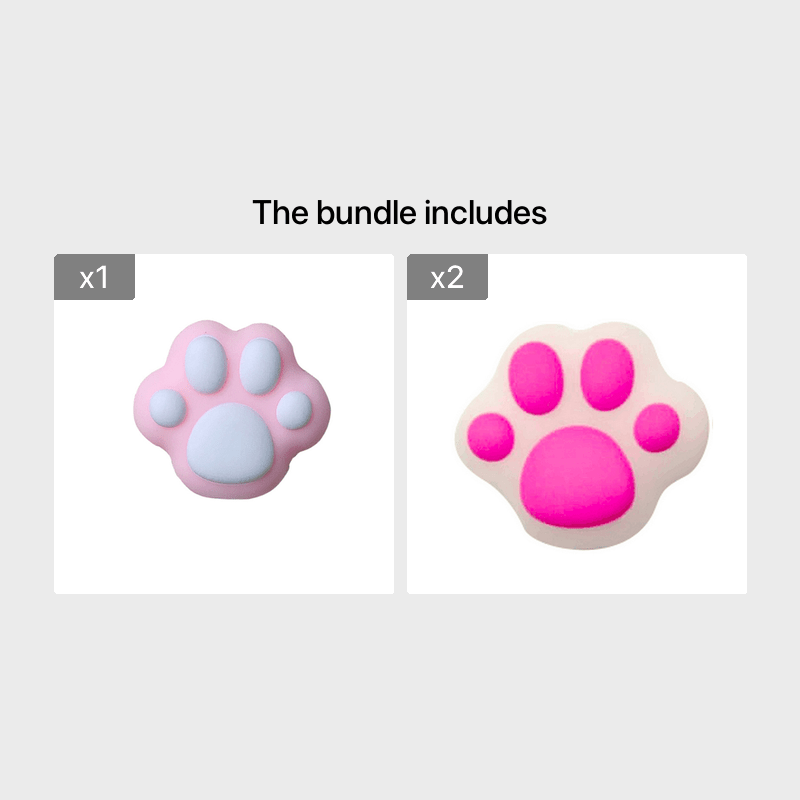 1 pz. Simpatica protezione per cavi a forma di zampe di gatto per iPhone, kawaii, rosa, da scrivania, per cavi USB, organizer per cavi._voghion.com