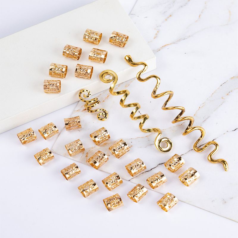 Haarspangen im keltischen Knoten-Ethno-Stil mit rotierender Spirale und Schlangenform aus galvanisierter Legierung, Retro-Haarschmuck_voghion.com