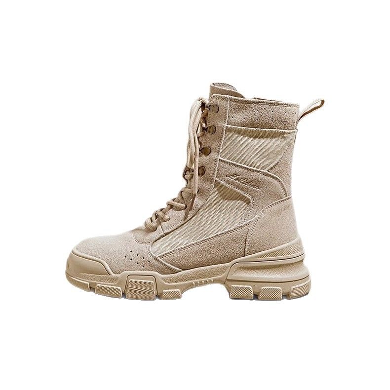 Canvas Martin per donna 2025 Nuove scarpe da trekking singole da esterno Desert con suola spessa e stivali corti_voghion.com
