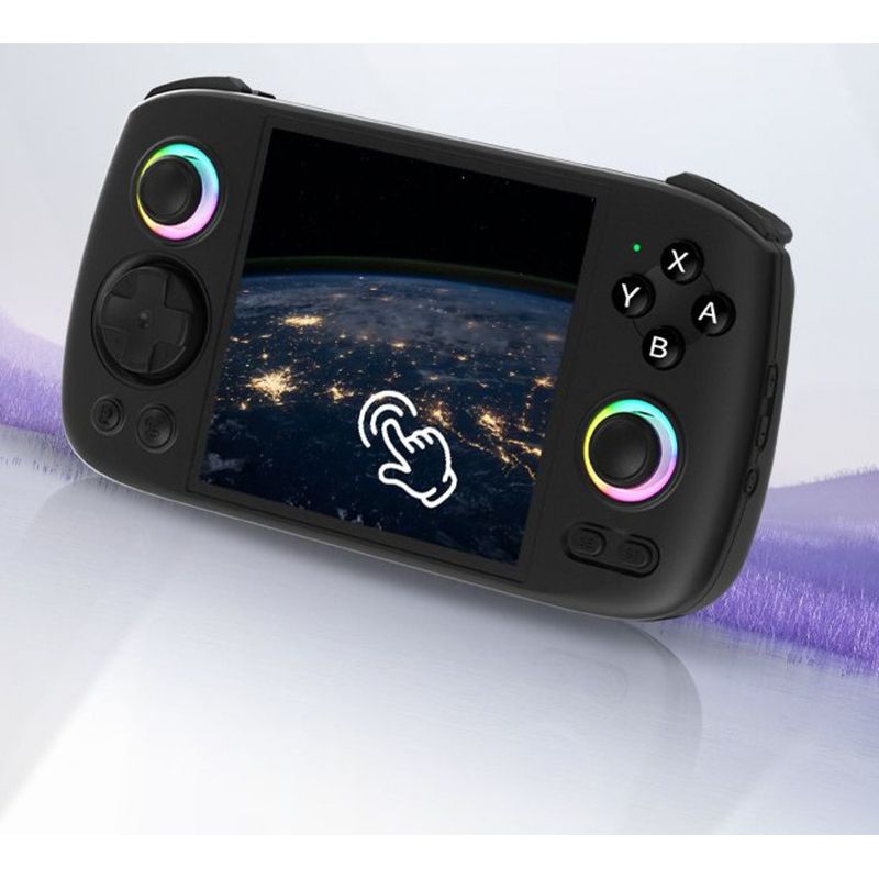 RG Cube Android 13 Connected To TV Square Screen Handheld Game Console 2024 Model With Controller And Ambient Light_voghion.com