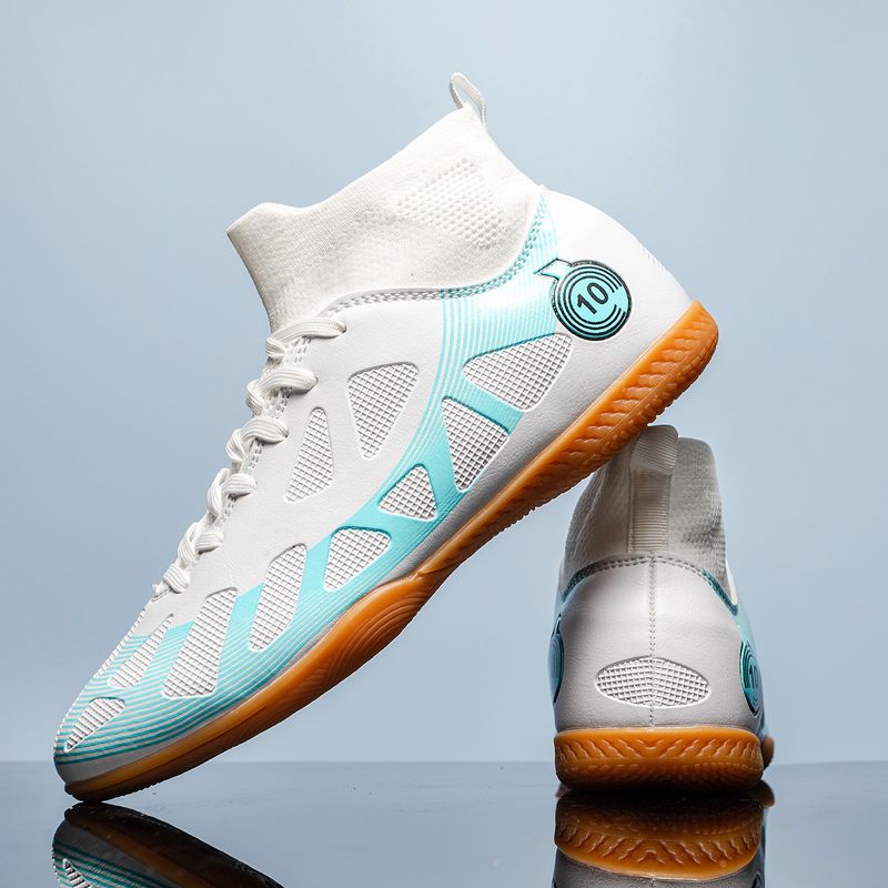 Men's and women's football shoes high top new long and short nail sneakers_voghion.com