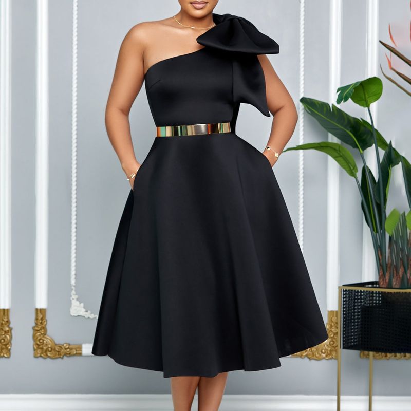 Îmbrăcăminte pentru femei Rochie sexy de culoare pură Rochie de banchet_voghion.com