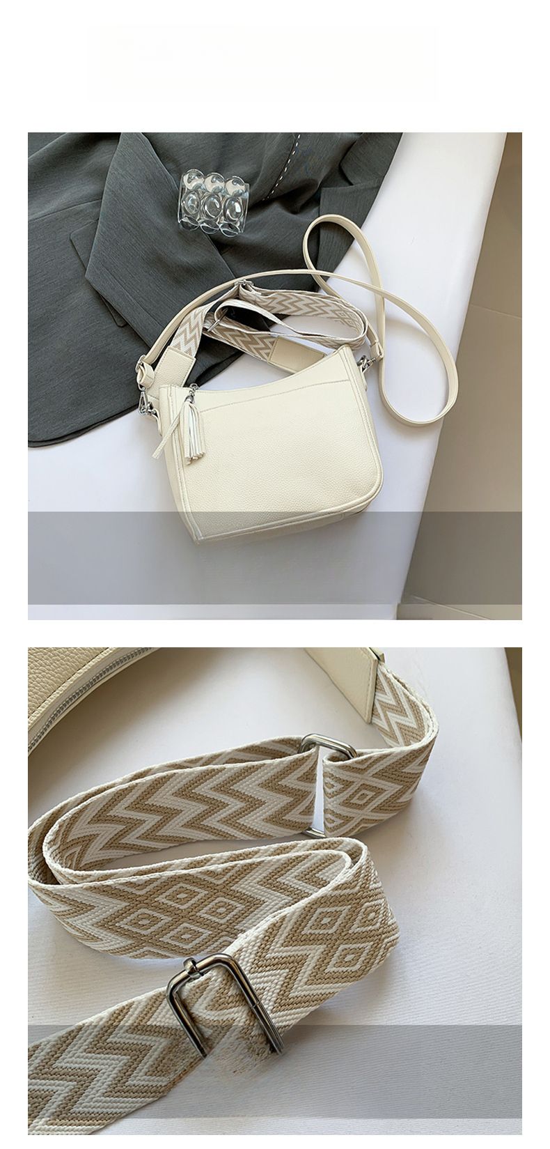Borsa a tracolla quadrata con doppia tracolla versatile_voghion.com