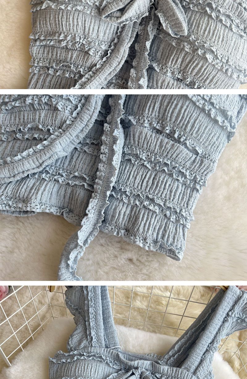 Abbigliamento da donna, canotta estiva con spalline sottili, top a tubino, gonna lunga snellente a vita alta_voghion.com