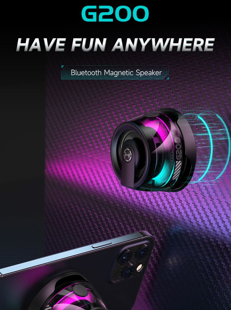 Edifier Hecate G200 Taşınabilir Mini Açık Hava Manyetik Hoparlör Bluetooth 5.3 Rgb Aydınlatma Telefon Tutucu 7 Saat Çalma Süresi_voghion.com
