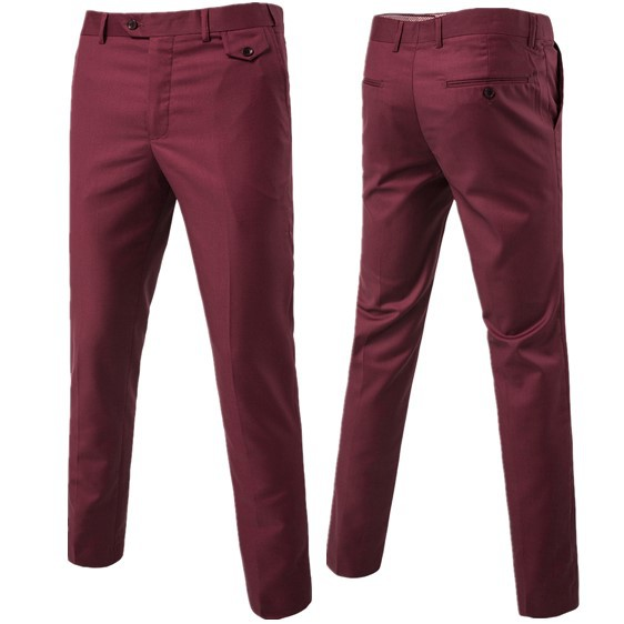 Fashion Quality Men's New Solid Color Trendy Versatile Casual Trousers Business Trousers 9 Colors 9 Sizes Trousers_voghion.com