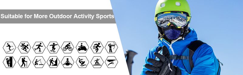 Cache-cou d'hiver, cache-cou, coupe-vent, cagoule, bandana pour ski, snowboard_voghion.com